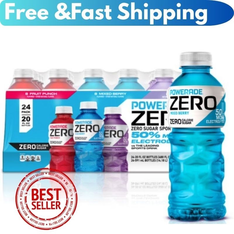 POWERADE ZERO Variety Pack Sports Drink, 20 fl. oz., 24 pk. Best Price USA