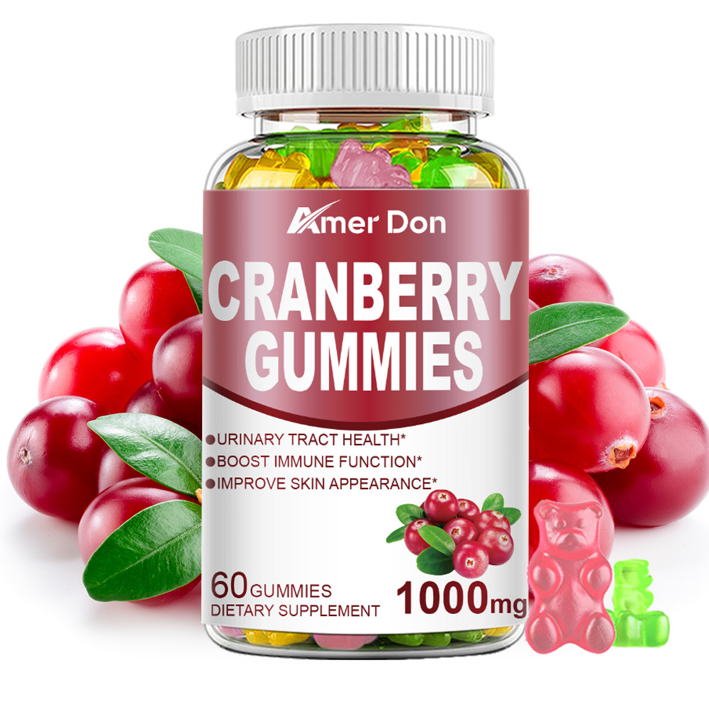 Cranberry Extract Gummies 1000mg Extra Strength Urinary Tract Support