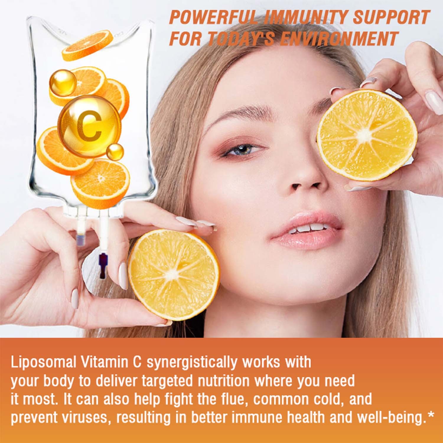 Liposomal Vitamin C 2100mg – High Absorption Supplements, Enhance Immunity