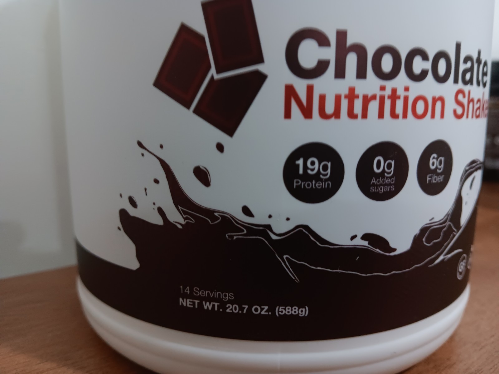 PURE LIFE Chocolate Nutrition Shake.Net Wt.20.7 Oz.(588g)
