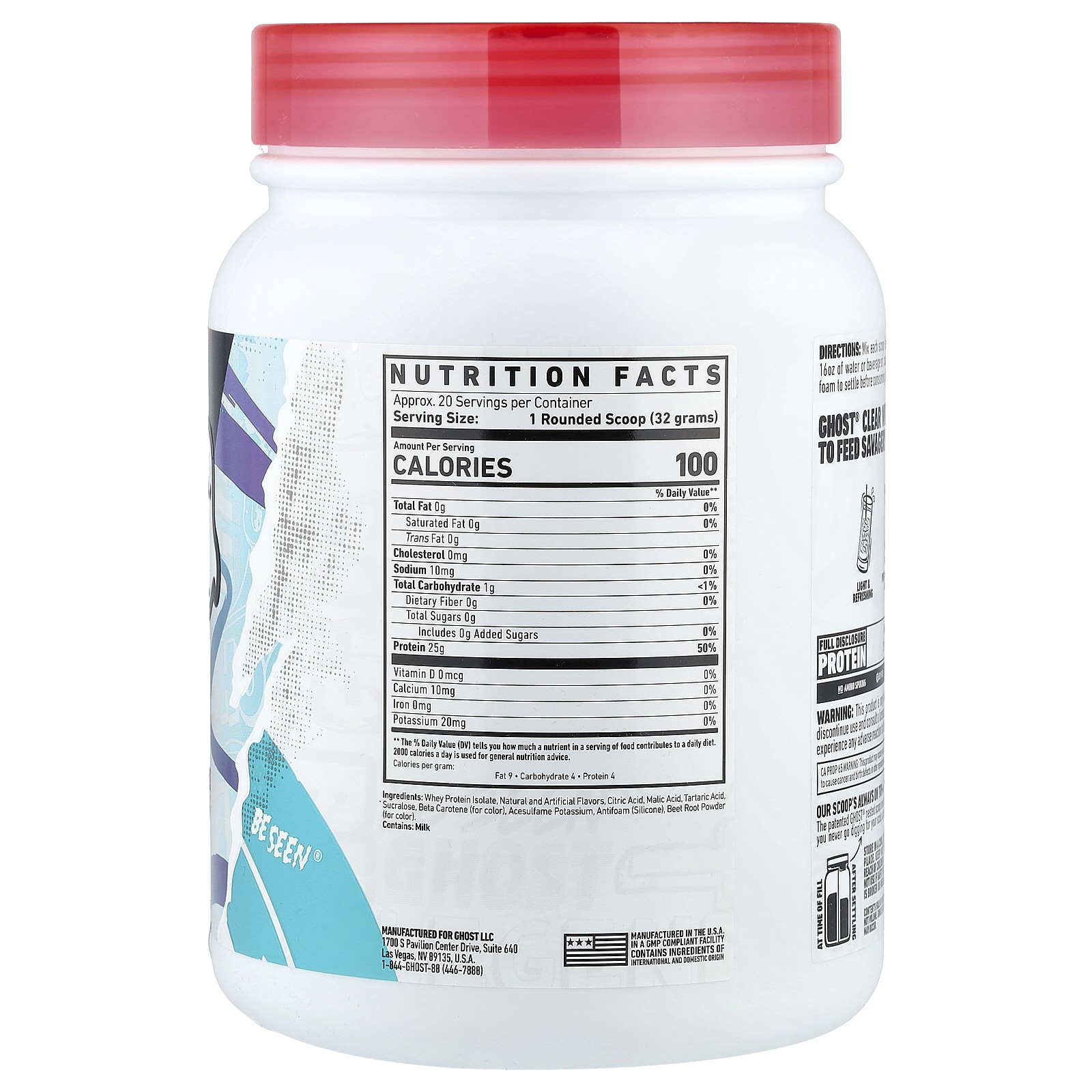 Whey, Clear Protein Isolate, Orange Cream, 1.4 lb (640 g)