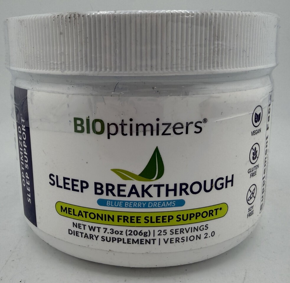 BIOPTIMIZERS MAGNESIUM BREAKTHROUGH 5.5OZ 30 SERVING BLUE BERRY DREAMS EXP:04/27