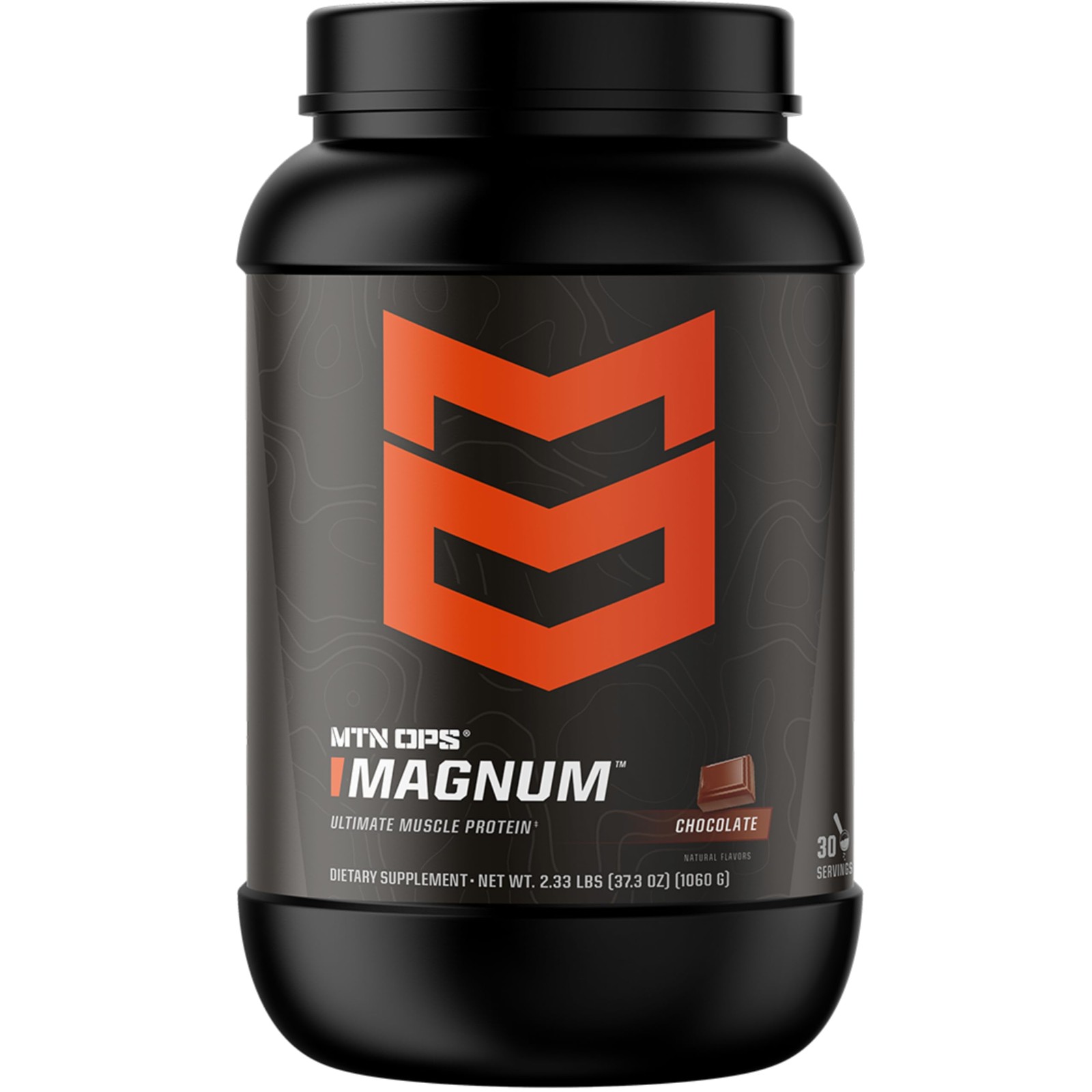 MTN OPS Magnum Chocolate Protein Powder, 23g of Whey Isolate Protein & Milk P…