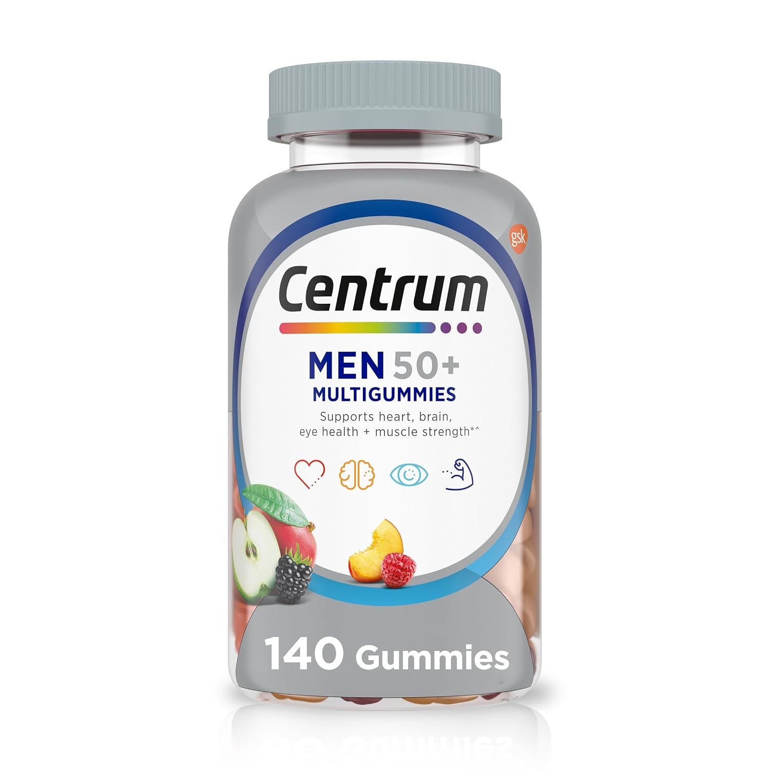 Centrum MultiGummies for Men 50 Plus Multivitamin Multimineral Supplement