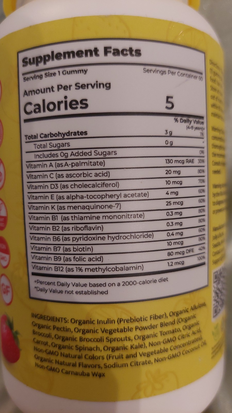 Multivitamin & Prebiotic 60Ct Jolly OTC Medicine Health Supplement Wellness