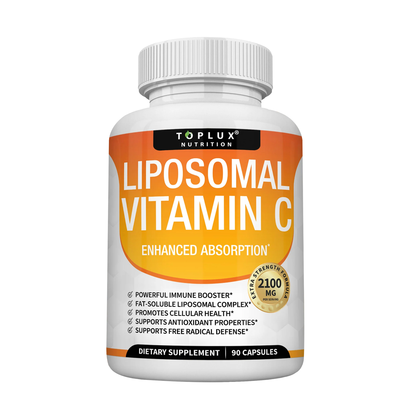 Toplux Nutrition Liposomal Vitamin 2100mg C – Supports Cell Health, Antioxidant