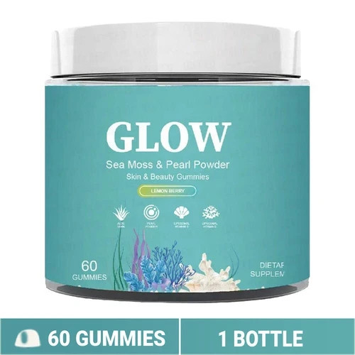 Sea Glow, Moss & Pearl Powder, Lemon Berry, 60 Gummies
