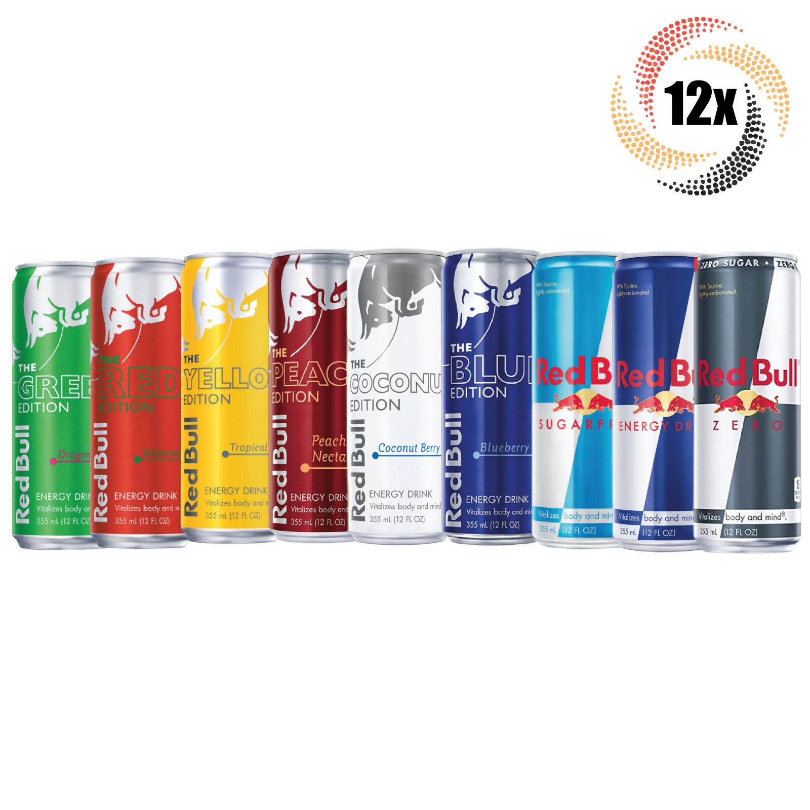 12x Cans Red Bull Variety Flavor Energy Drinks 12oz ( Mix & Match Flavors! )