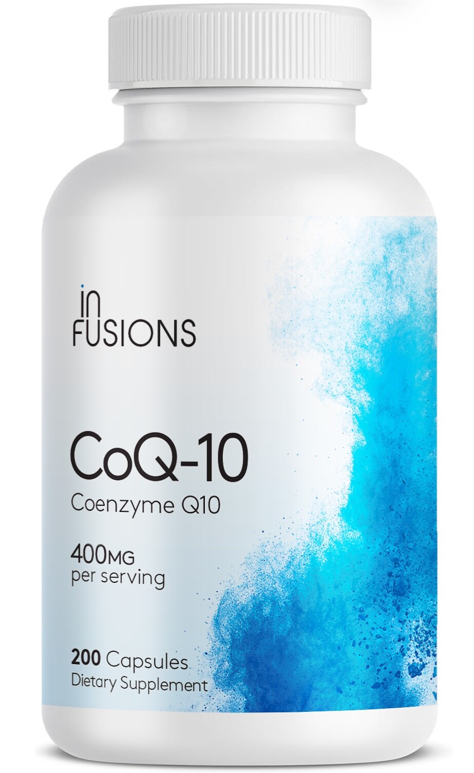 Pure CoQ10 400mg Per Serving 200 Capsules /Free Shipping / Non-GMO/ GLUTEN FREE