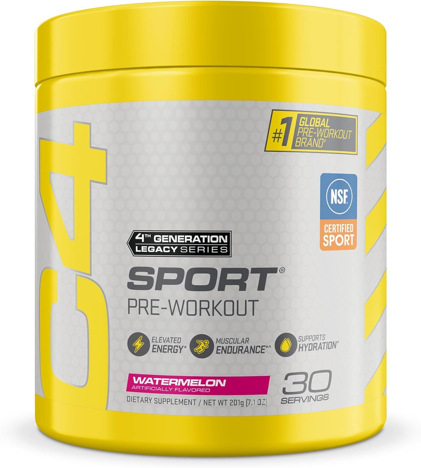C4 Sport® | Pre-Workout | Watermelon, 7.1 oz (201g Preworkout Energy Supplement