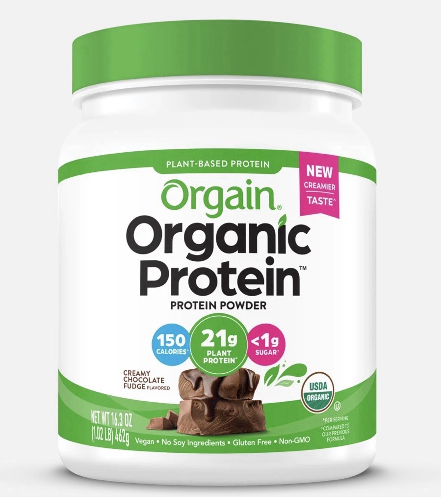 orgain organic protein powder Creamy Chocolate Fudge 1.02 Lbs Exp 1/2028 New