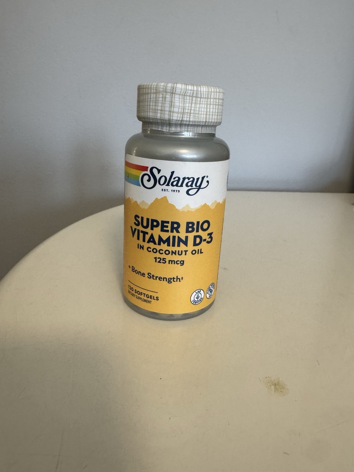 Solaray Super Bio Vitamin D-3 in Coconut Oil,120 Softgels
