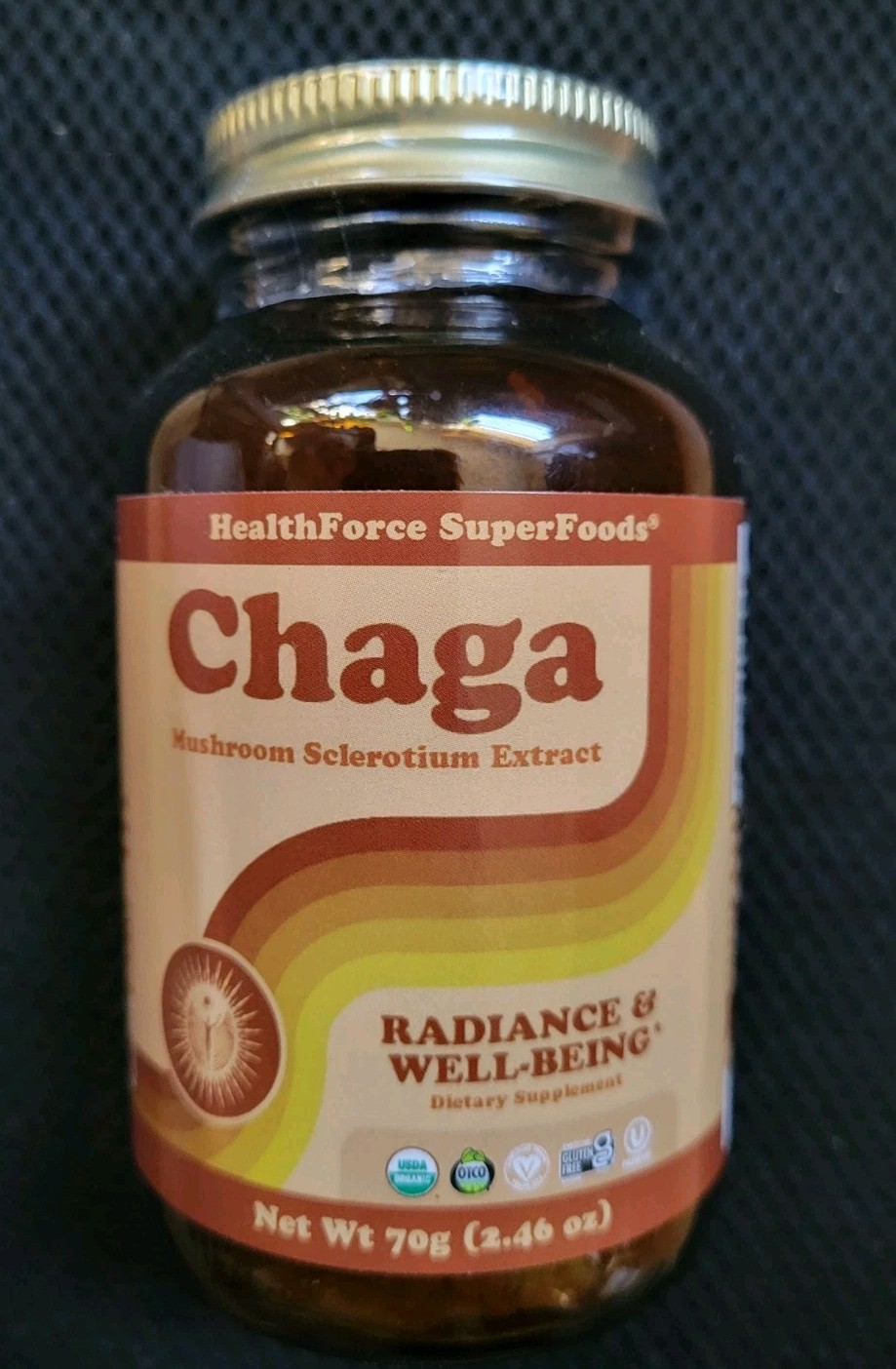 Health Force Super Foods Chaga 70 Grams 2.46oz. For Radiance& Wellbeing Exp.5/27