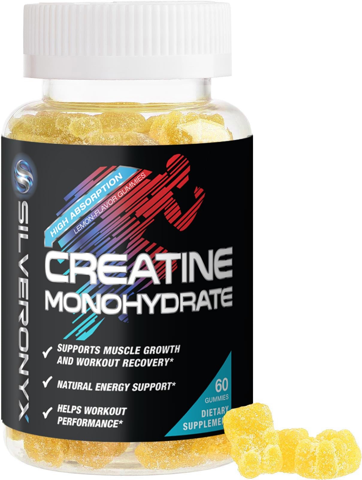 Creatine Monohydrate Gummies 2000mg – Best Micronized, Sugar Free Creatine Ch…