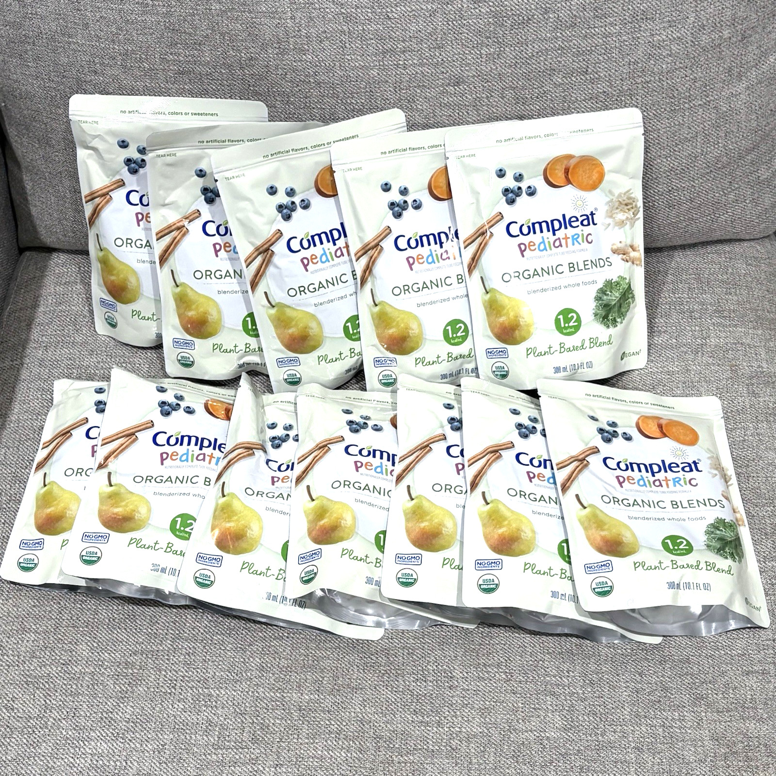 (12) Compleat Organic Blends Tube Feeding 10.1 oz Plant-Based EXP 12/26