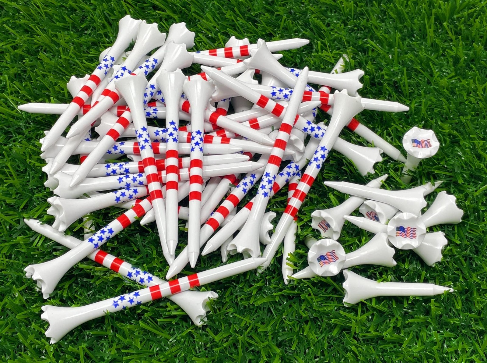 NorthPointe Golf Tees Plastic Combo Length Pack of 50 Includes (40 Count) 3 
