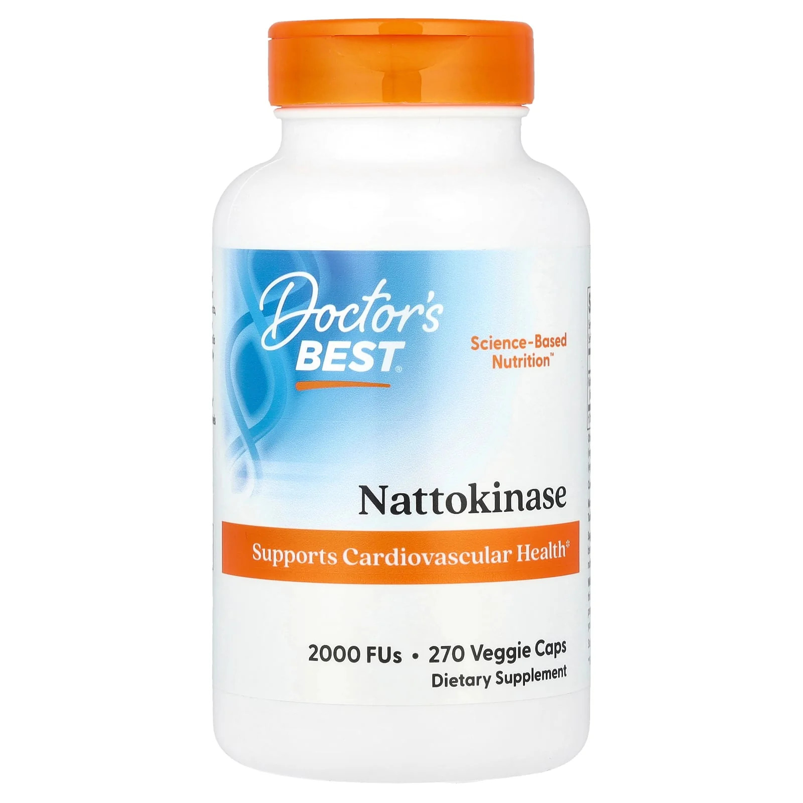 2 X Doctor’s Best, Nattokinase, 2,000 FUs, 270 Veggie Caps