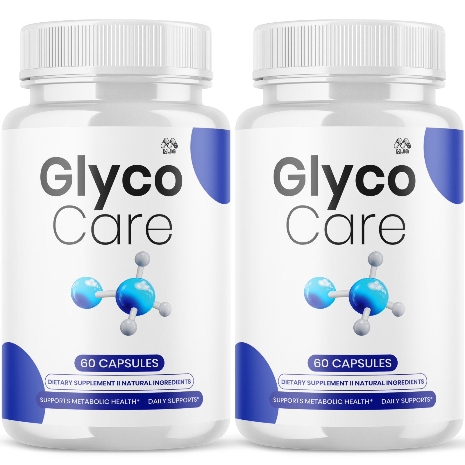 (2 Pack) Glyco Care Advanced Support Blood Supplement GlycoCare 120 Capsules