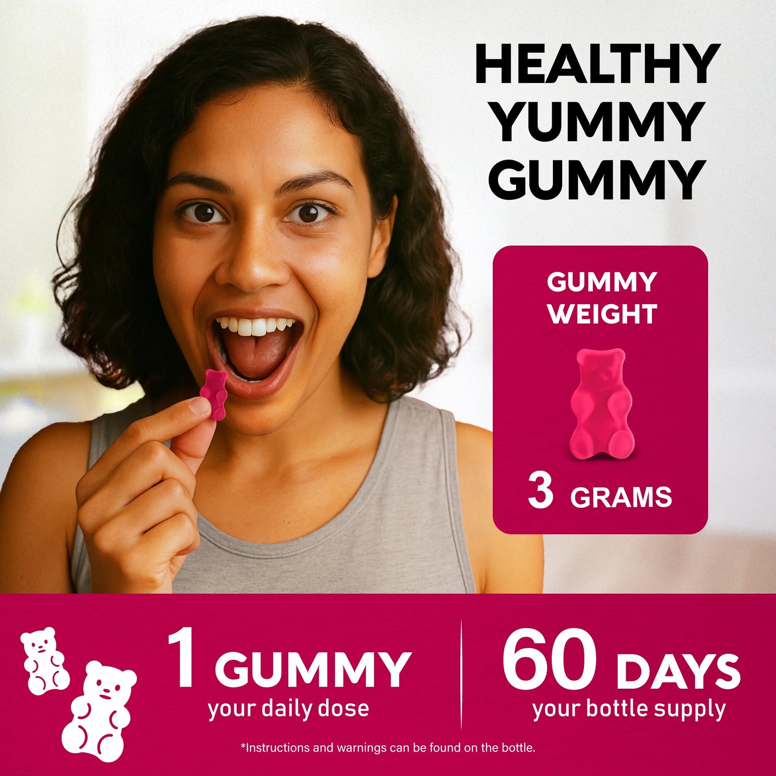 Vitamin BComplex Gummies for Women & Men Vitamin B12, B1, B2, B3, B5, B6, B7…