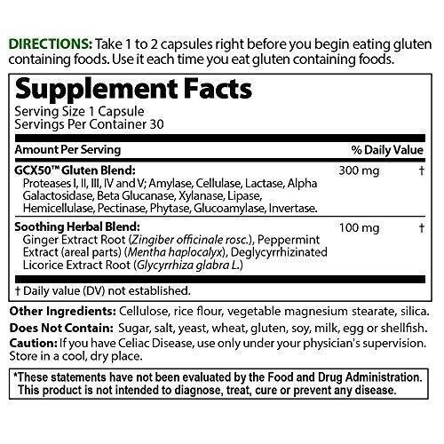 2 Pack Gluten Cutter Digestives Enzyme Formula 60 Caps 2×30 Digest Wheat Grains