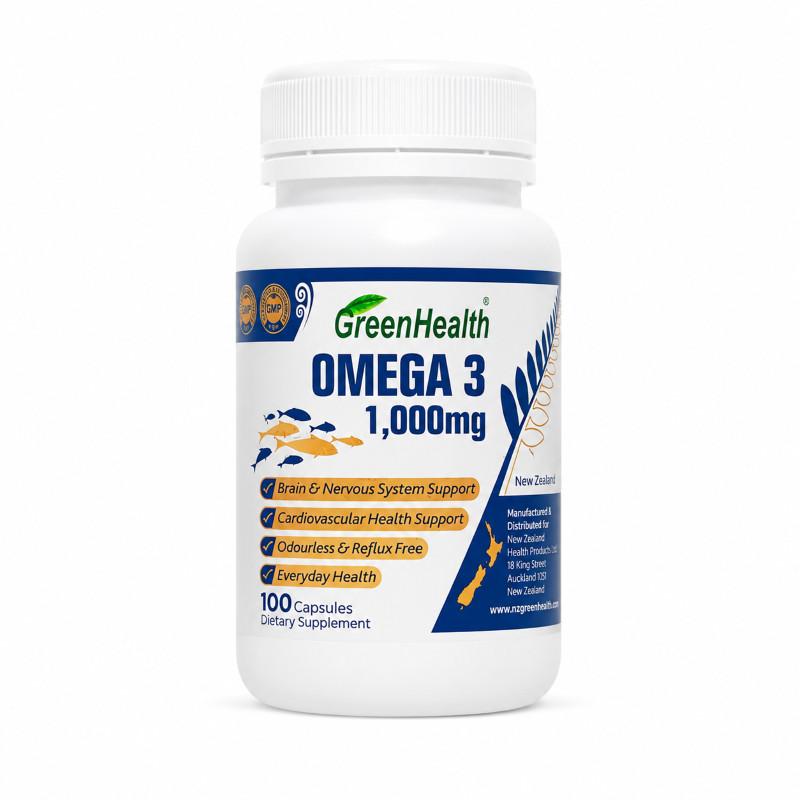 New Zealand Omega 3 1000mg x 100 Capsules