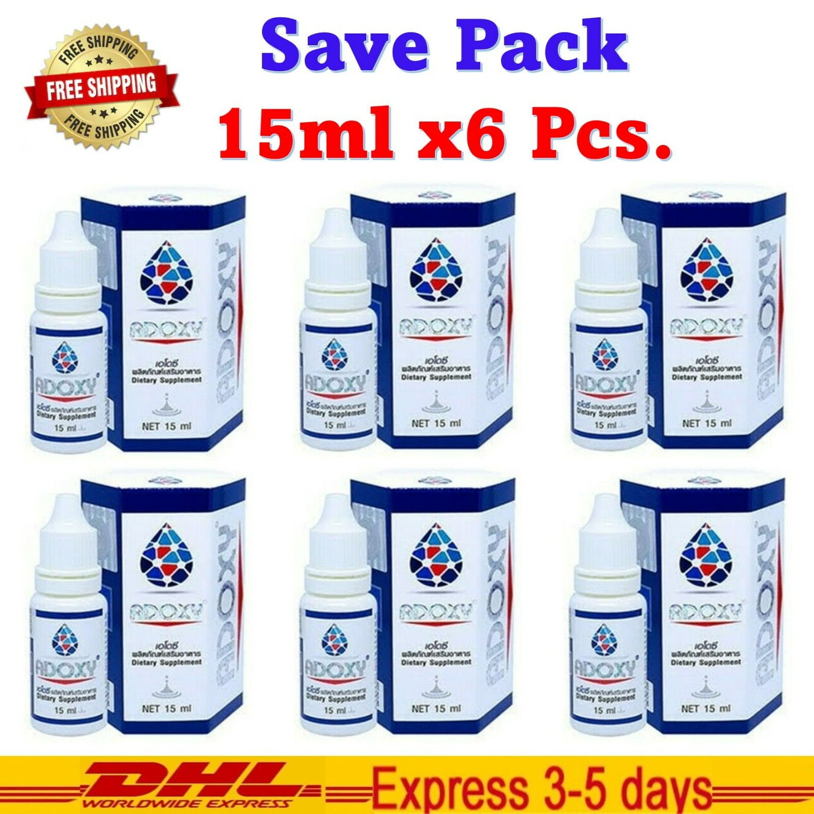 6x Adoxy Oxygen Cell Food Nano Nutrient Boost Body System Supplement Authentic