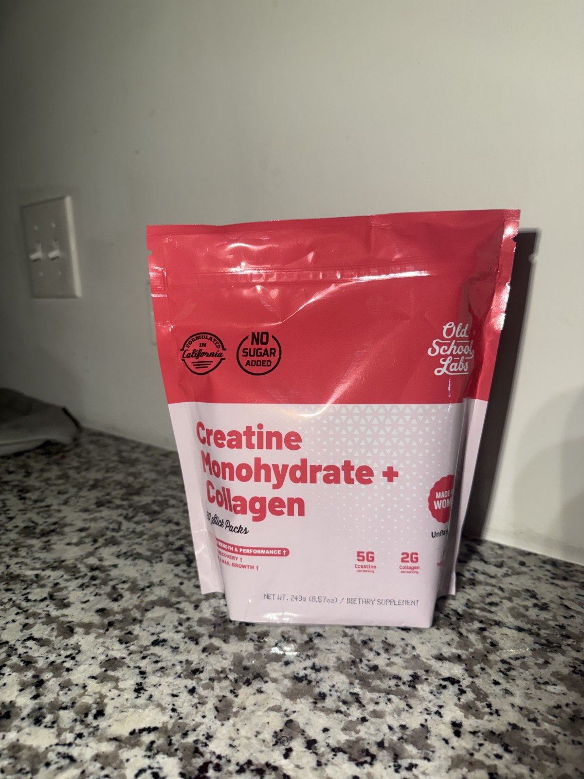 Old School Labs Creatine Monohydrate + Collagen 30 Stick Packs
