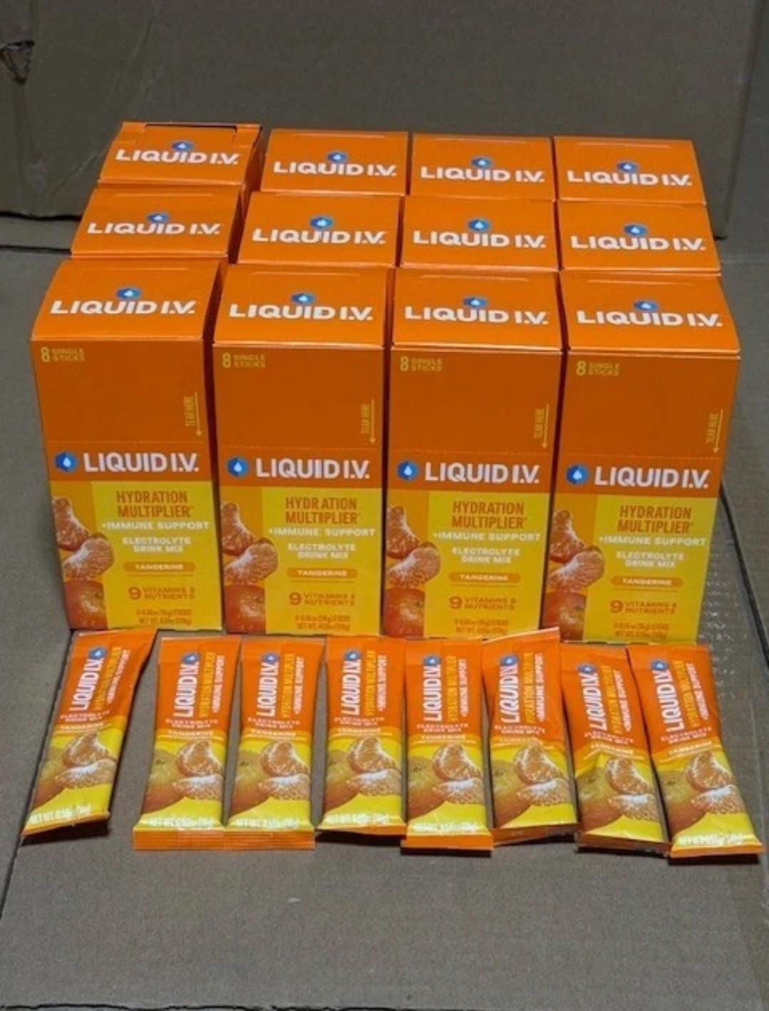 Liquid I.V.® Tangerine Hydration Multiplier® +Immune Support Electrolyte Powder