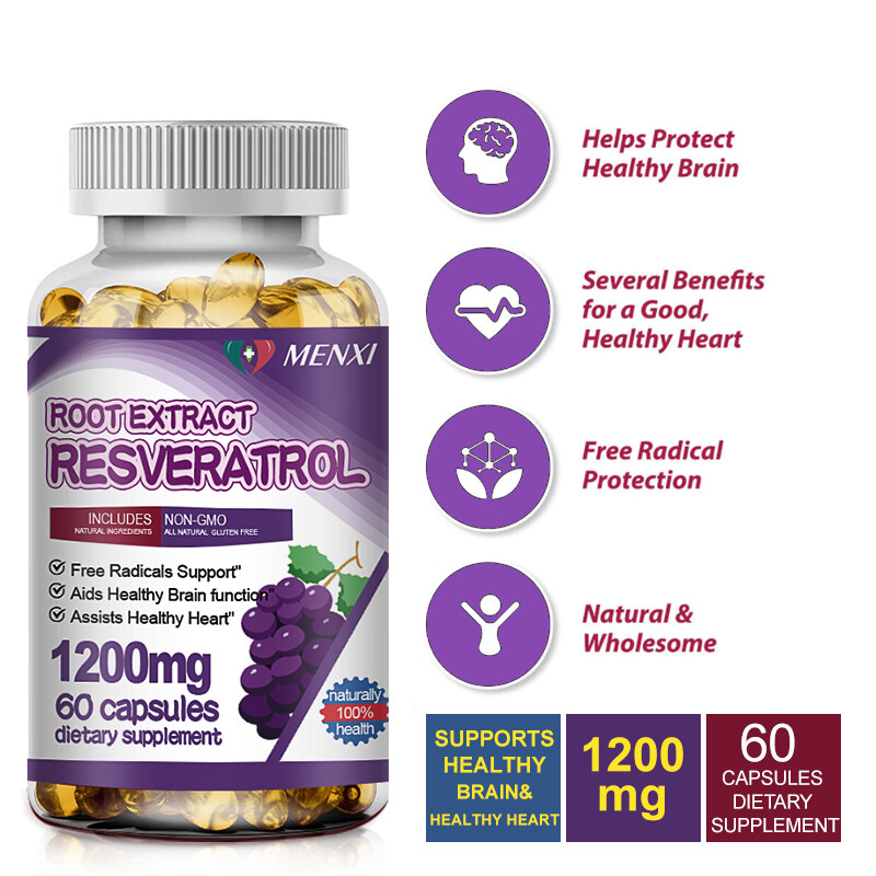 Resveratrol Maximum Strength Natural (3×60 CAPSULES) Anti – Aging Antioxidant US