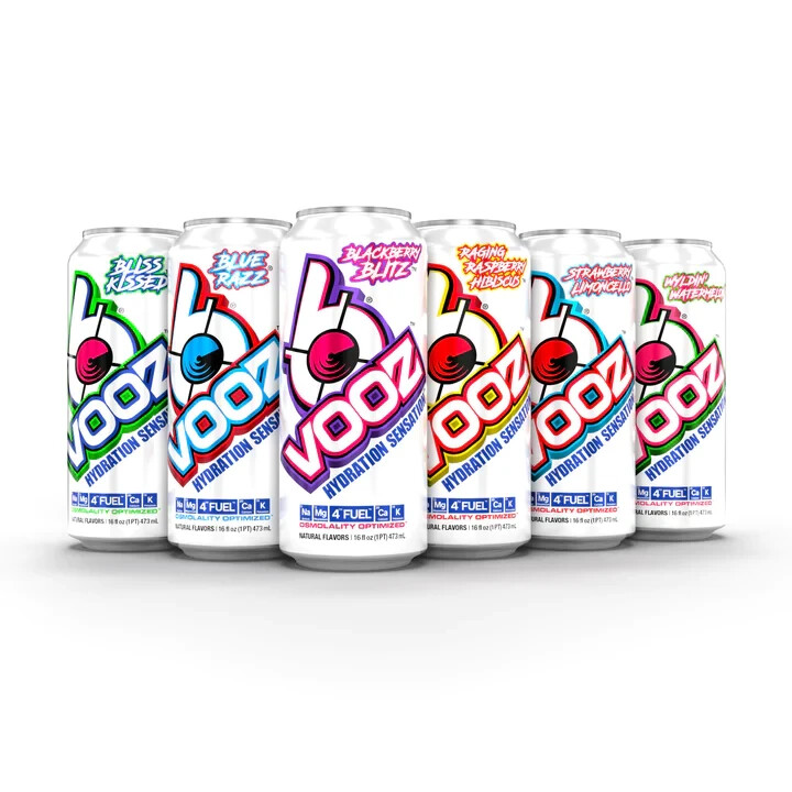 VPX – Bang VOOZ – Hydration Sensation Drink – Blackberry Blitz, 24 Cans