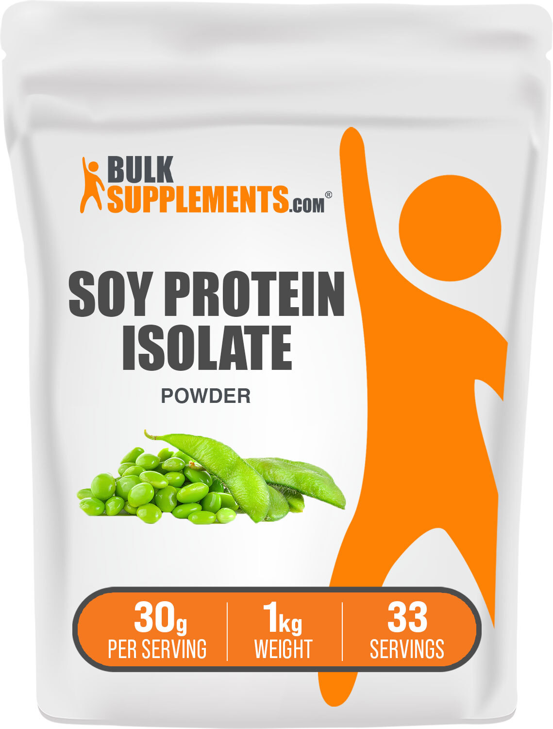 BulkSupplements Soy Protein Isolate (90% Protein) Powder – Vegan Protein Powder
