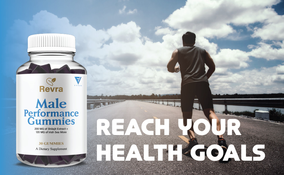 Revra Male Performance Gummies, Revra Daily Support (1 Month Formula)