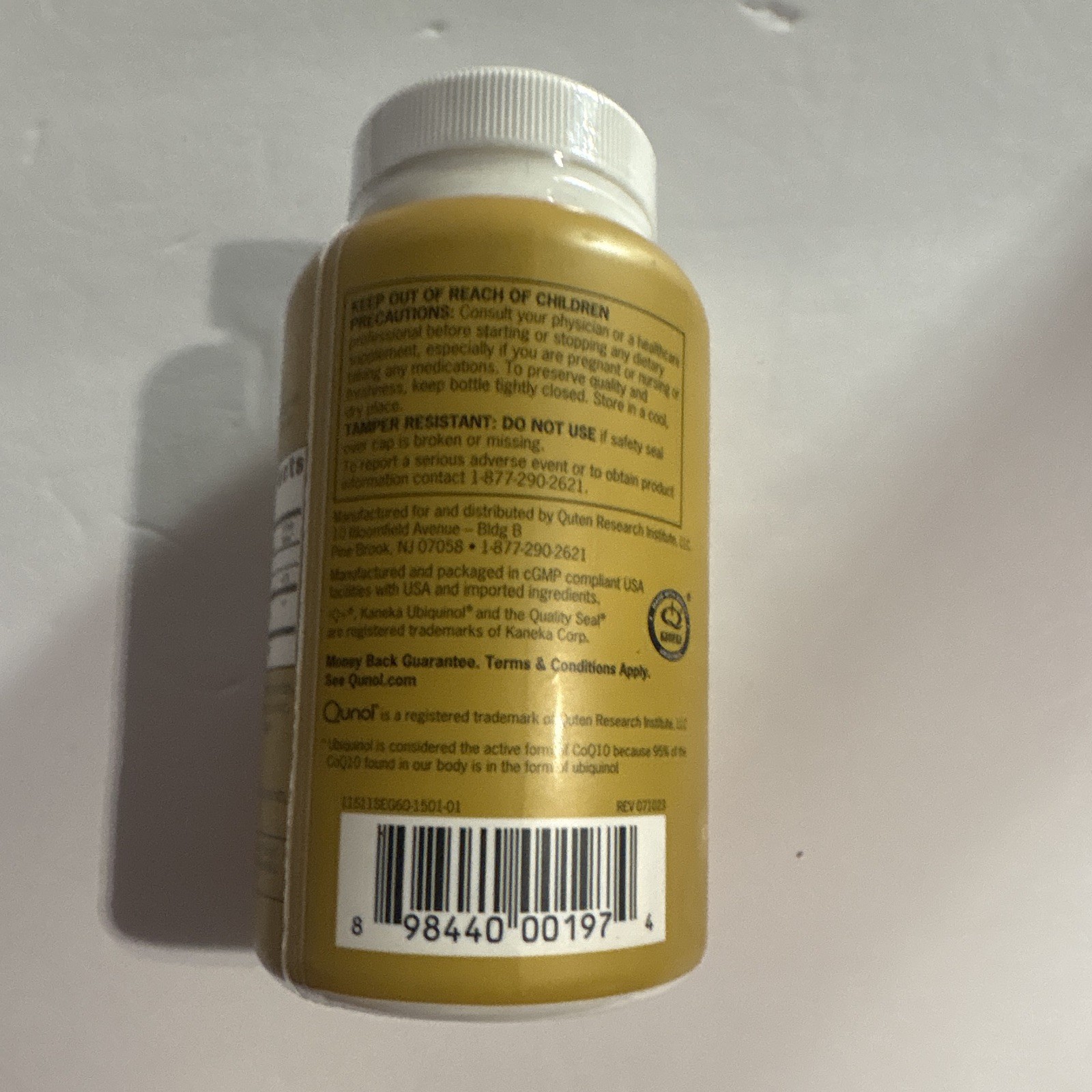 Qunol Ubiquinol CoQ10 100mg Softgels 60 Count Gluten Free Heart Health