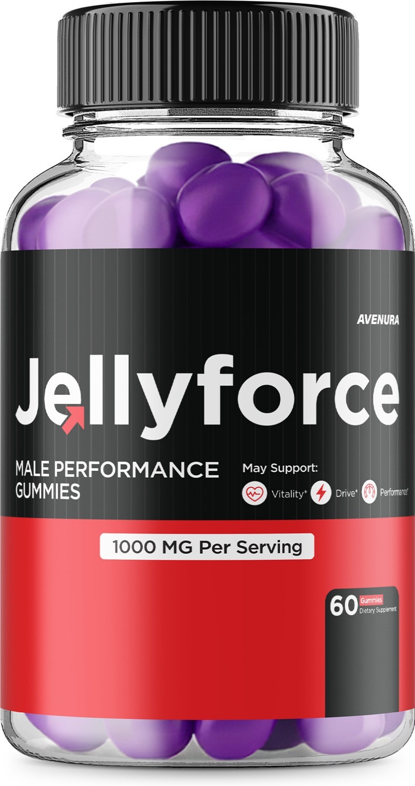 (1 Pack) JellyForce Gummies for Men – Jelly Force Male Gummy Advanced Formula