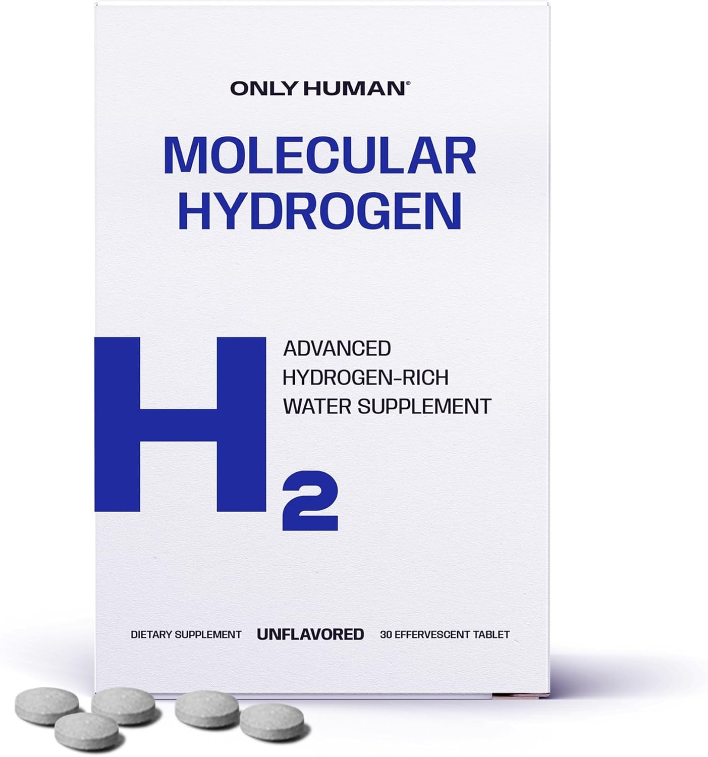 H2 Molecular Hydrogen Water Tablets with Magnesium | Drinking Water (30 Tabs)