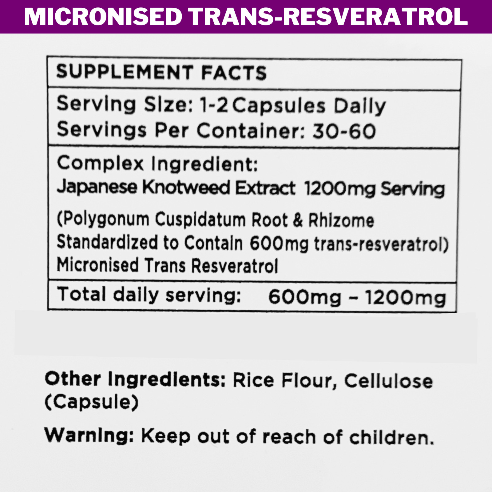Spermidine Resveratrol Australia 60 Capsule Autophagy Anti Aging Supplements