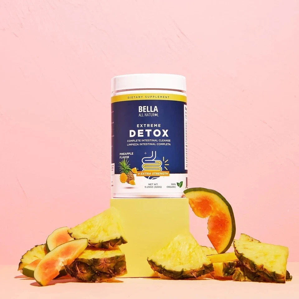 Bella All organic Extreme Detox Powder – Complete Intestinal Cleanse (Pineapple)