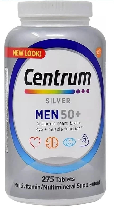 Centrum Silver Men 50+ Multivitamin & Multimineral 275 Tabs For Men’s Health