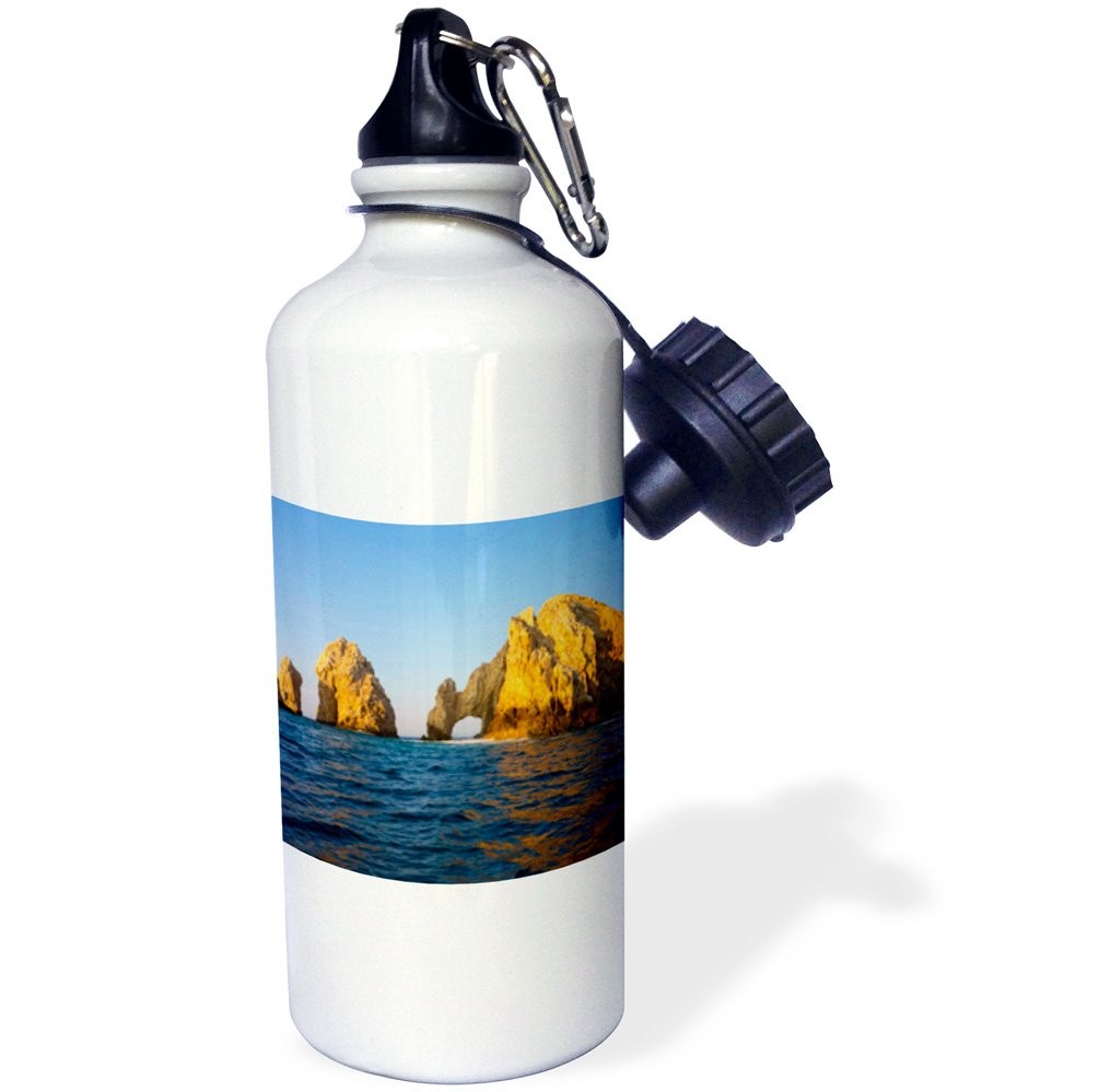 3dRose “El Arco, The Arch, Cabo San Lucas, Baja, Mexico SA13 21 Ounces, White