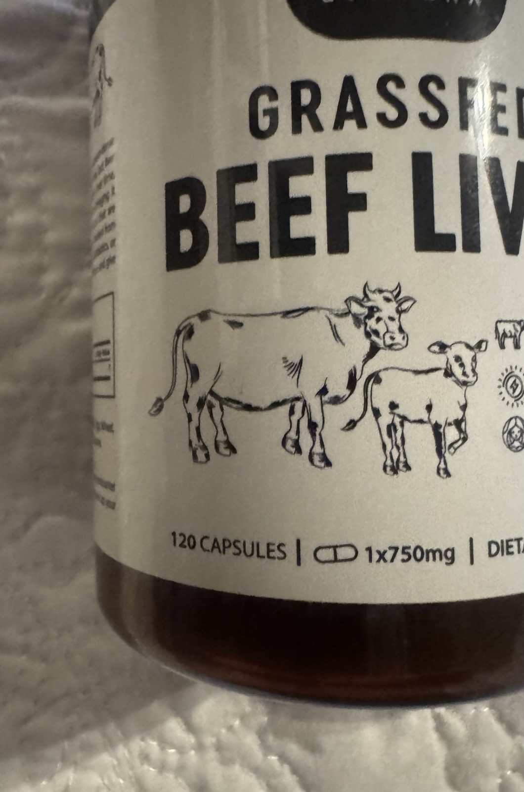 Lonvera Grass Fed Beef Liver Capsules 120 Count – 2 Bottles (240 Capsules Total)