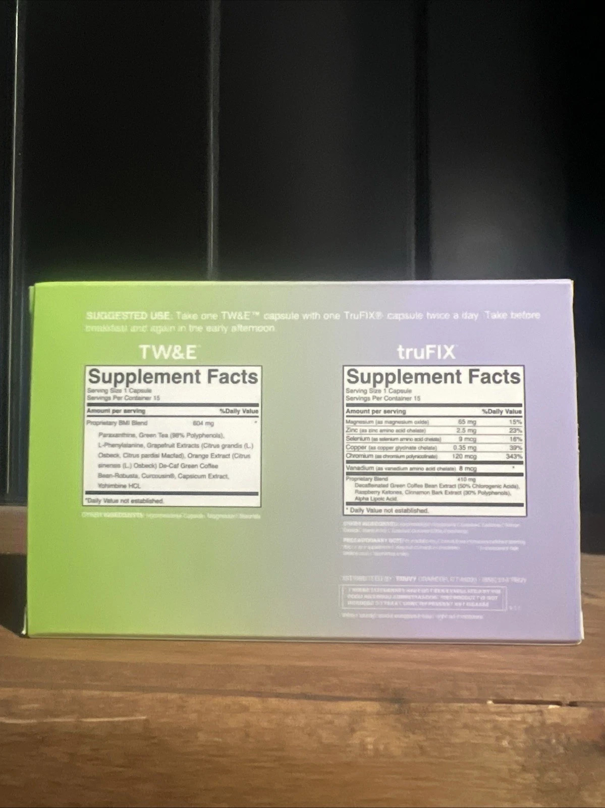 Truvy TW&E + truFIX 30 Capsules – New in Box! Exp 10/2027