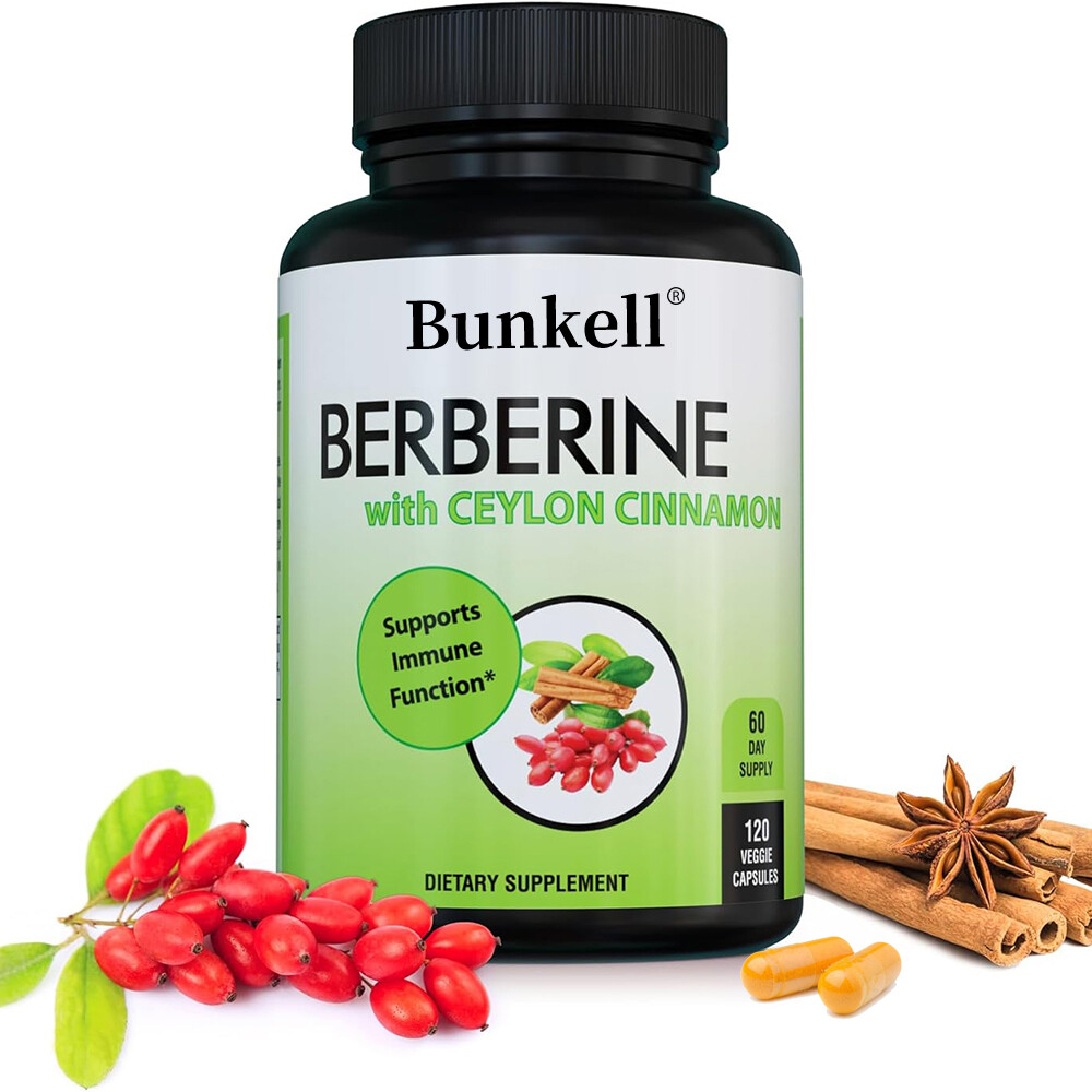 1200MG BERBERINE HCL with CEYLON CINNAMON capsules Supports immune Function