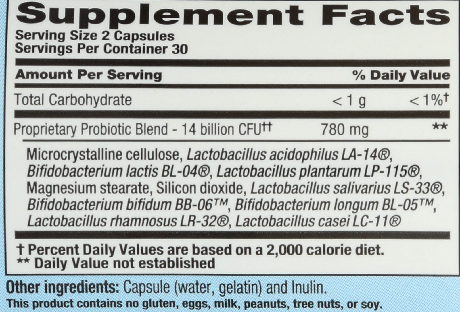 , PB8 Acidophilus Capsules, 60 Count