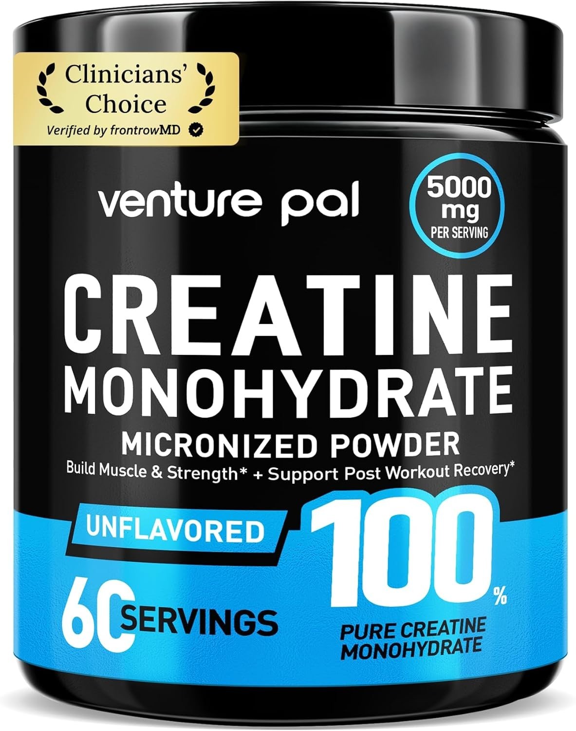 100% Pure Micronized Creatine Monohydrate Powder, Unflavored Creatine for Women