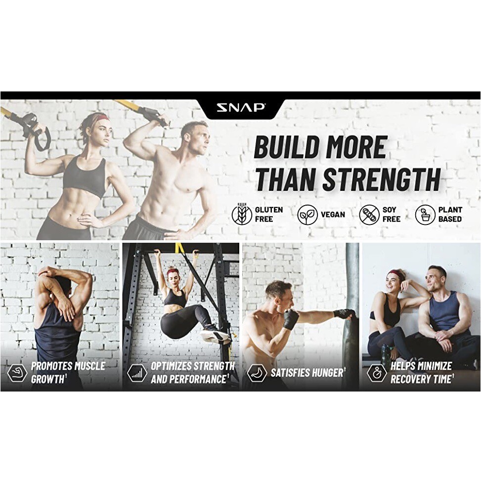 Vegan Organic Plant Protein Powder – SNAP Muscle Growth, Performance, & Recovery