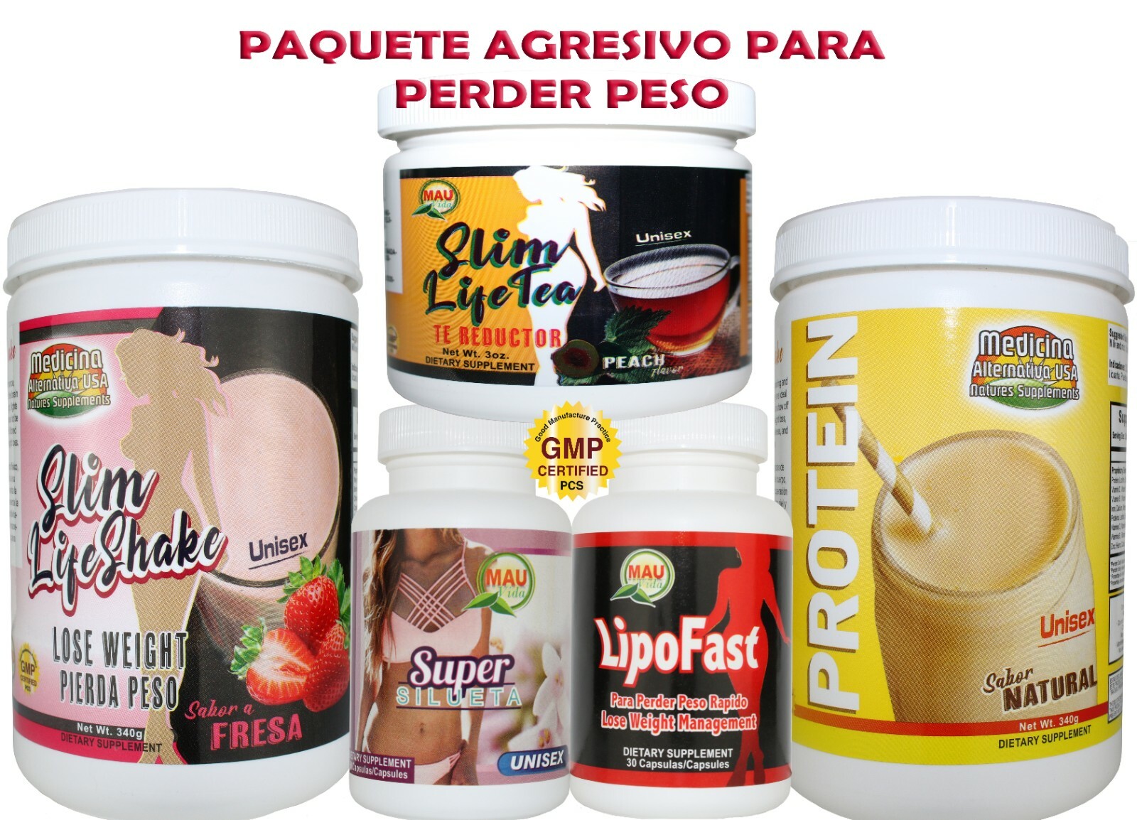 PRODUCTO NATURAL PARA PERDER PESO- PAQUETE AGRESIVO