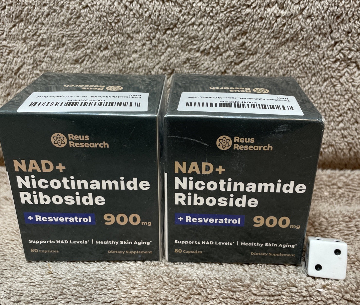 Lot Of 2 For NAD+ Nicotinamide 900mg 160 Capsules Anti-Aging Exp: 11/30/26