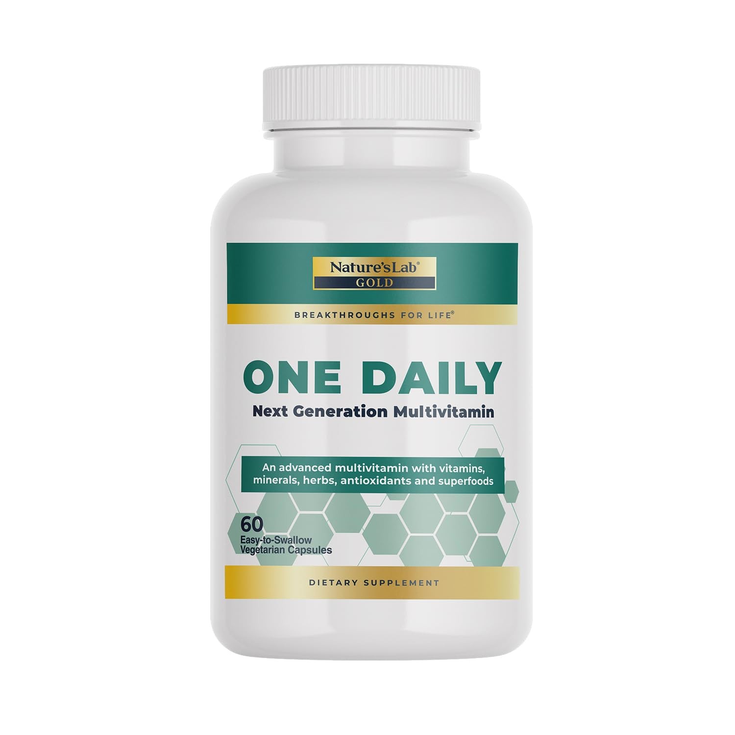 Gold One Daily Multivitamin – Contains 19 Essential Vitamins & Minerals inclu…