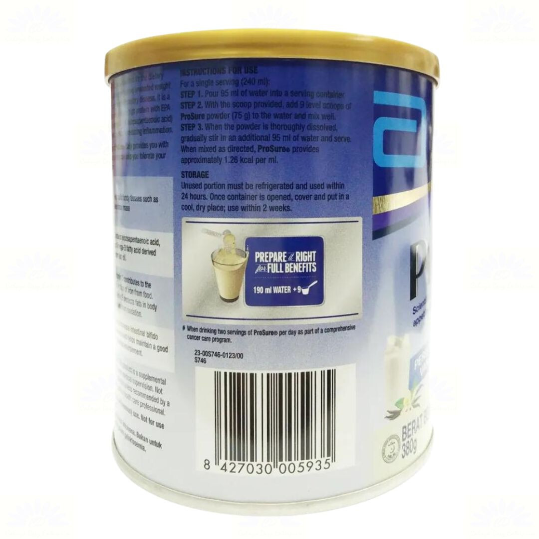 6 X Abbott Pro sure Milk (High Protein, Prebiotic & EPA) 380g FAST SHIPPING DHL