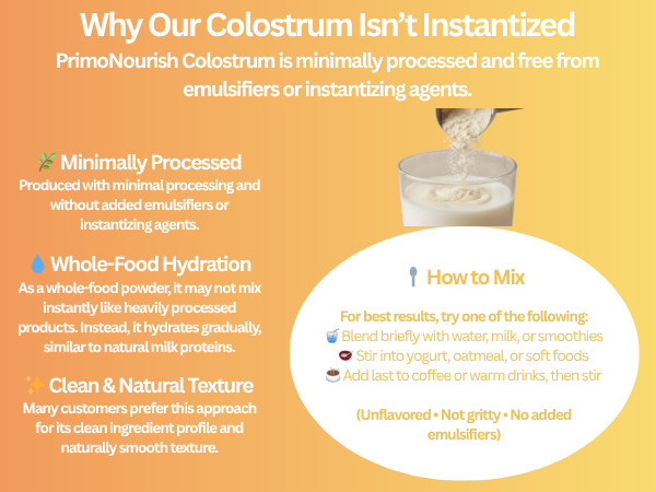 4 Jars Grass-Fed Bovine Colostrum Powder – 960g=2.11 lb – Immune & Gut Support